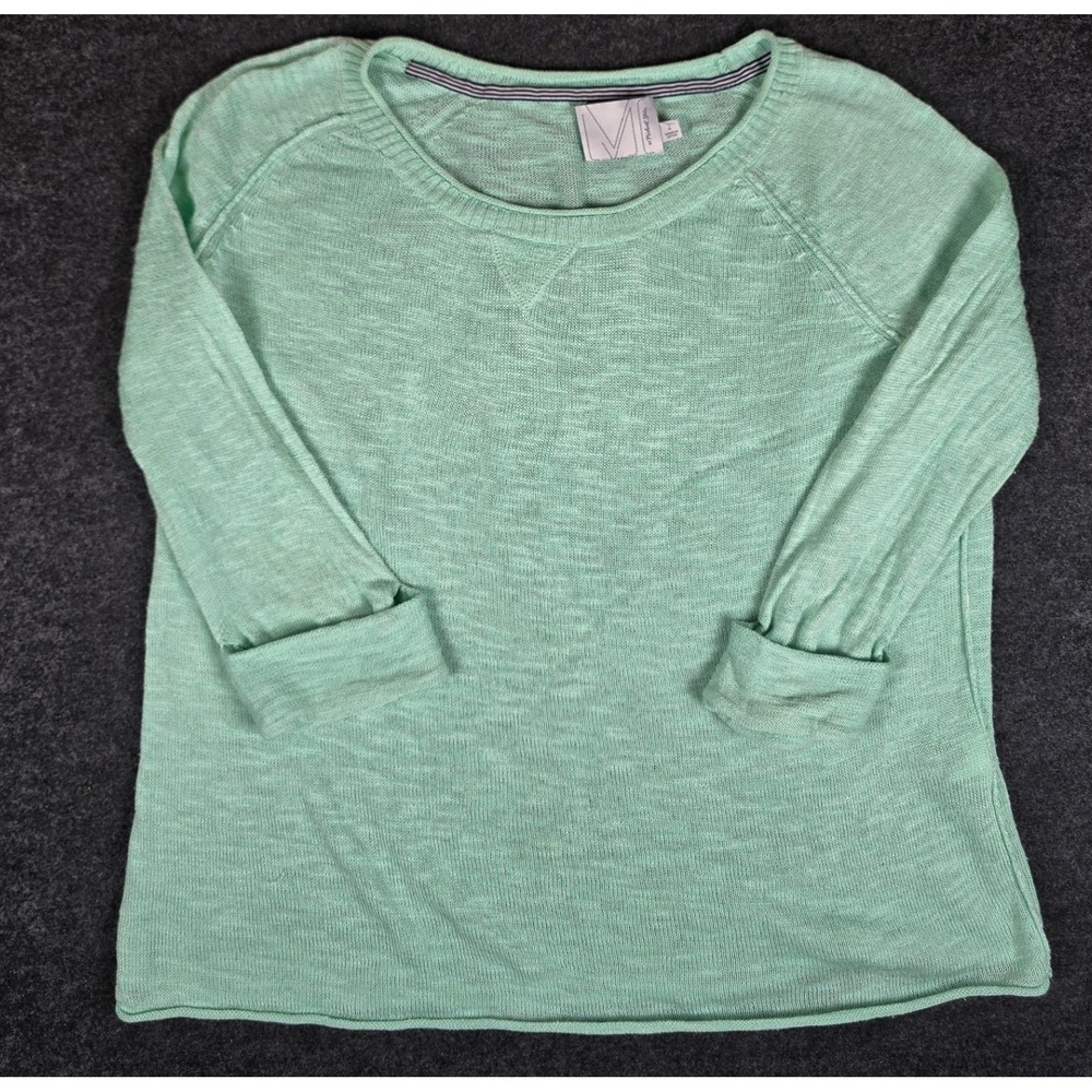 Michael Stars Women's Mint Green 3/4 Sleeve Relaxed Fit Soft Knit Top Size 2